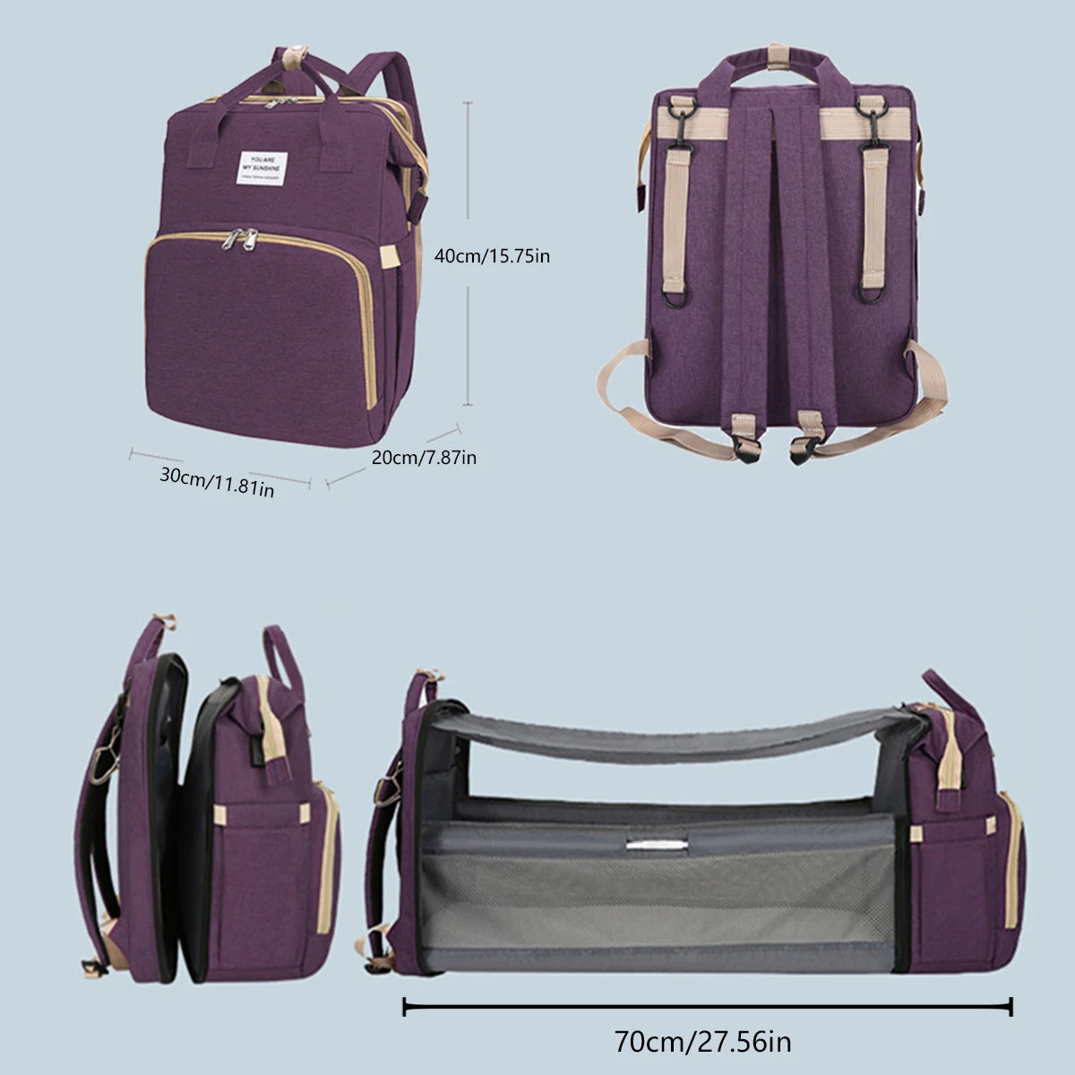 The Serenity 3-in-1 Diaper Backpack