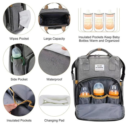 The Serenity 3-in-1 Diaper Backpack